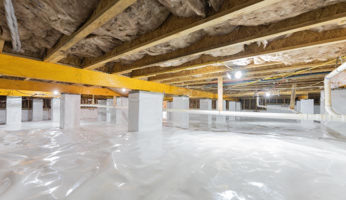 Crawl space insulation