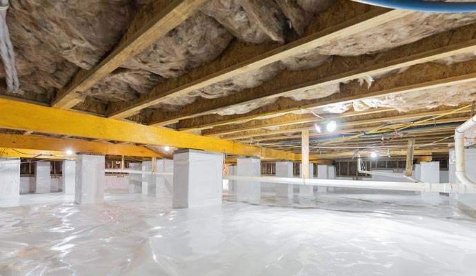 Insulated crawl-space