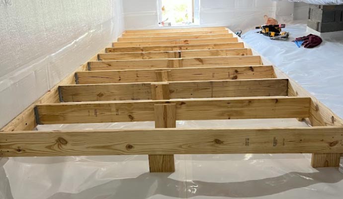 Professional floor joist repairing