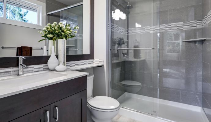 Newly remodelled bathroom
