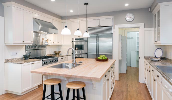 Remodeled kitchen