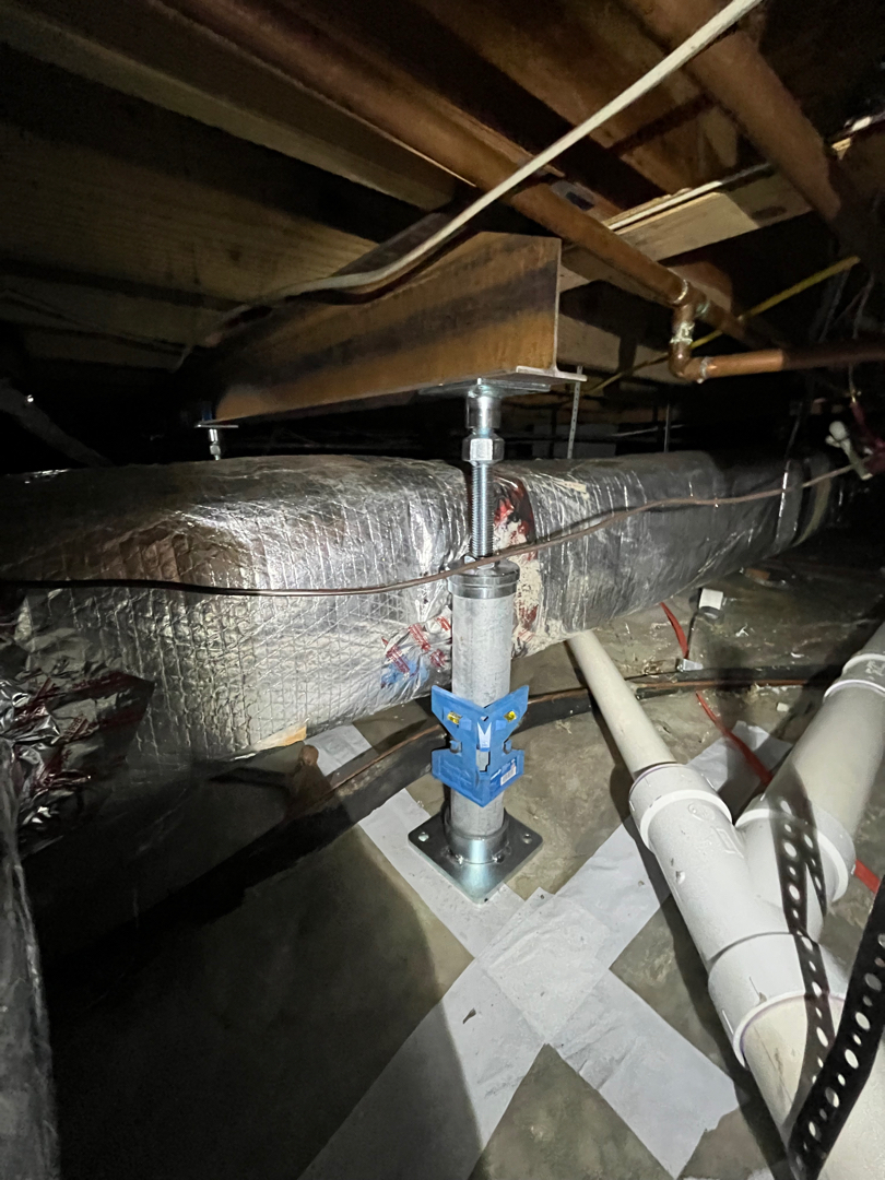 Floor Support and Beam Installation for Unlevel Floors