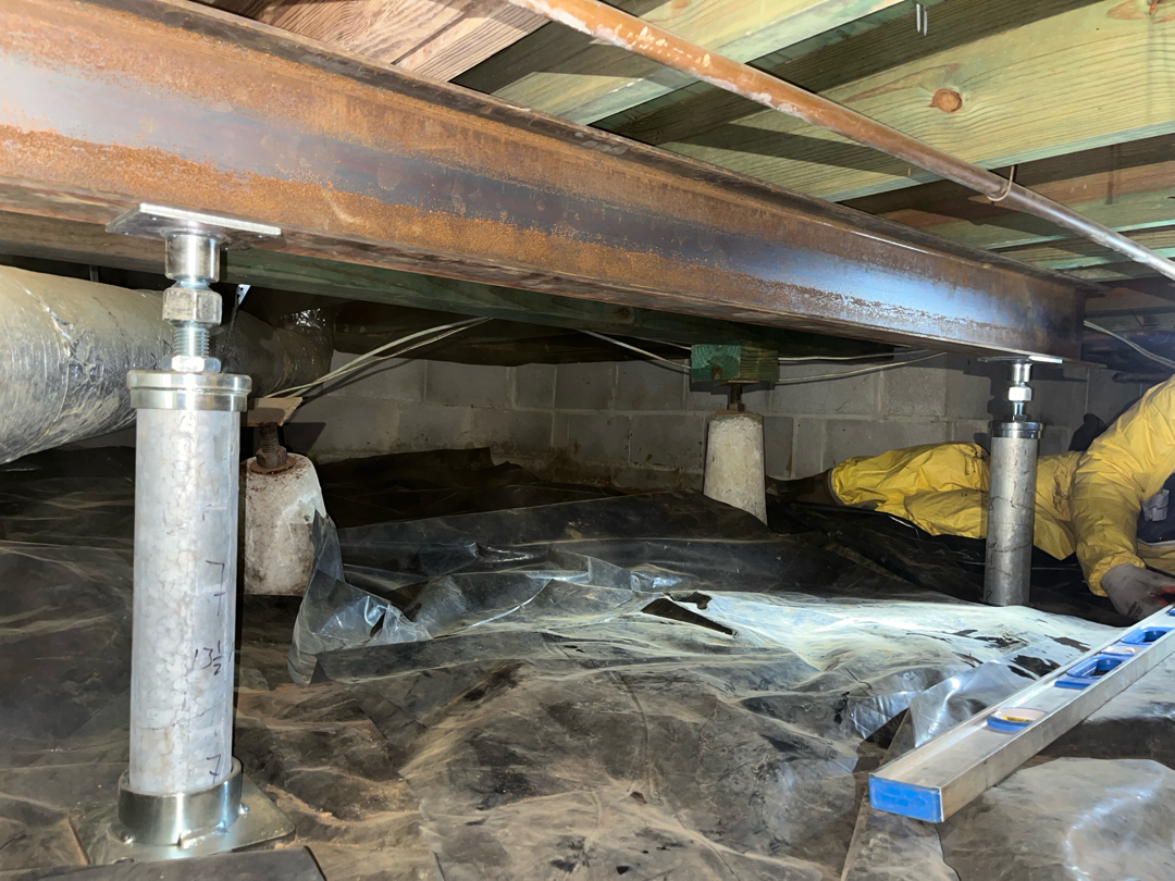 Sagging Floor Structural Support Solution