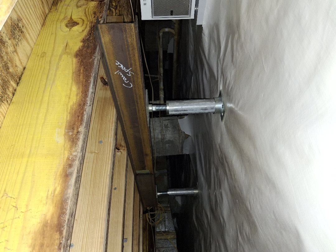 Floor Supports with Steel Beam Huntsville AL Heartstrong