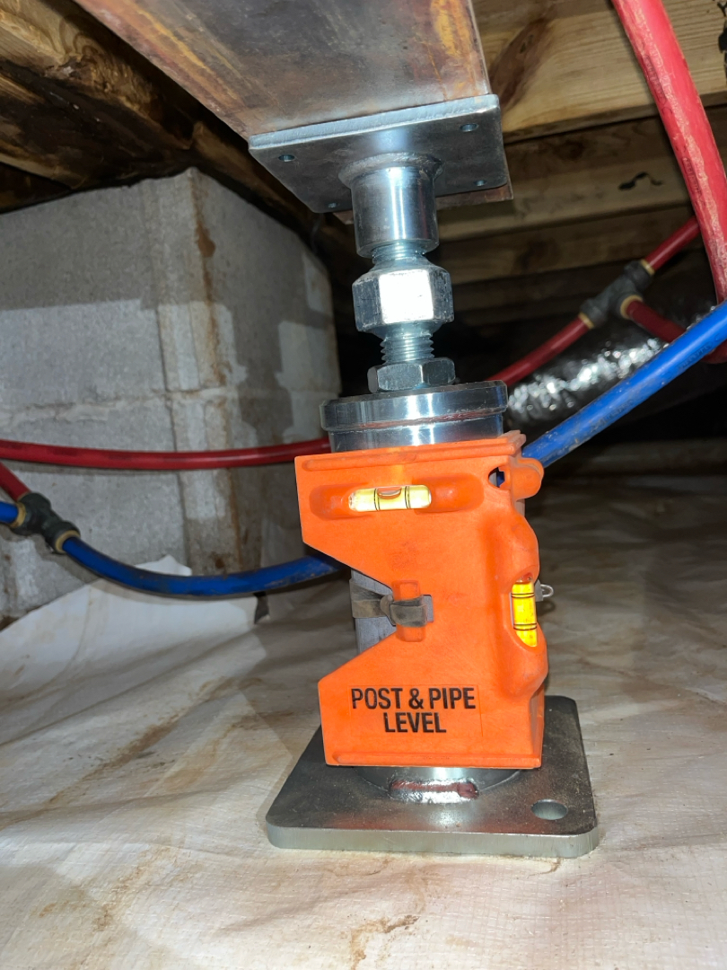Floor Supports with Steel Beam Gurley AL Heartstrong