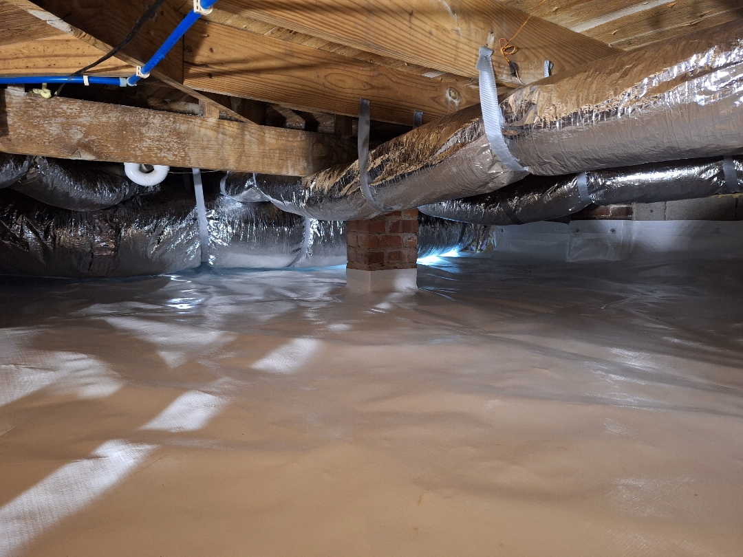 Crawl Space Drainage and Mold Treatment